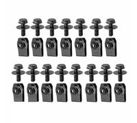 Moto Boulon Ecrou Compatible avec Nissan pour 370Z 2009-2014 10 Pièces Boulons Carrosserie Voiture Clips D'écrou en U M6 Garde Pare-Chocs Garde-Boue Doublure Retenue Fixation Rivet Vis(30pcs)