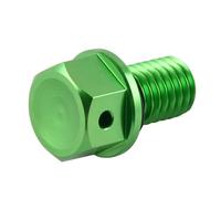 Moto Boulon Ecrou Compatible avec pour KXF250 pour KXF450 Moto M10 * P1.5 Bouchon De Vidange D'huile Magnétique pour Boulon Boulons De Moto Vis Écrous(Green)