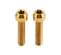 Moto Boulon Ecrou Compatible avec Suzuki M6 Pièces Générales Étriers Frein Moto Titane pour Boulon M6x25 25 Mm Bride Intérieure Vis À Tête Prune Boulons Carénage Vis(Yellow)