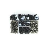 Moto Boulon Ecrou Compatible avec Suzuki pour GSX600F pour Katana 1999-2005 Moto Corps Complet Carénage Complet Boulons Kits Clips Vis en Acier(Multi-Colored)