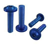 Moto Boulon Ecrou Compatible avec Yamaha pour BWS125 pour ZUMA125 pour YW125 2009-2020 Kit Boulons Fourche Avant CNC Accessoires Moto Protection Fourche Avant pour Vis Boulon(Blue)