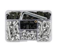 Moto Boulon Ecrou Compatible avec Yamaha pour YZFR1 Raven 2011-2013 pour YZF600R 2006-2007 190 Pièces Vis Carrosserie Kit Boulons De Carénage Boulons Moto Vis Écrous(Silver)