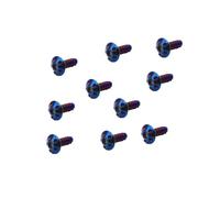 Moto Boulon Ecrou M5x15 10 Pc/lot Pièces Générales Moto Vis Autotaraudeuses en Acier Inoxydable Moto Plaqué Or Moto Moteur Vis De Vélo(Multi-Colored)