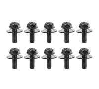 Moto Boulon Ecrou Pièces Générales Boulons Carrosserie Voiture Clips en U M6 sous-Plateau Couvercle Moteur pour Protection Contre Les Pare-Chocs Fender Liner Retenue Fixation Rivet Vis(10pcs2)