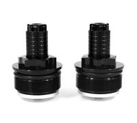 Moto Boulon Ecrou pour Bonneville pour T100 pour Thruxton 900CC Ajusteurs Précharge Fourche Moto en Aluminium Capuchon Boulons pour Ajustement Carénage Moto pour Kit D'assortiment(Black)