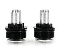 Moto Boulon Ecrou pour Bonneville pour T100 pour Thruxton 900CC Ajusteurs Précharge Fourche Moto en Aluminium Capuchon Boulons pour Ajustement Carénage Moto pour Kit D'assortiment(White)