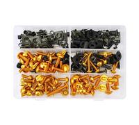 Moto Boulon Ecrou pour CBR 600 pour F2 pour F3 pour F4 253 Pièces Carénage pour Kit De Boulons Clips De Fixation Vis Boulons De Moto Vis Écrous Pièces Automobiles(Yellow)