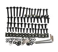 Moto Boulon Ecrou pour CBR 600 pour F2 pour F3 pour F4 pour F4i Kit Complet Boulons De Carénage Moto Vis Corps Carénage Universel De Moto pour Kits Boulons(Black)