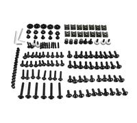 Moto Boulon Ecrou pour R1200gs pour Adventure pour R1200gs pour Rallye M6 M5 Kit De Boulons Carénage Attaches Carrosserie Vis Écrou Boulons Borne De Batterie Moto(Black)