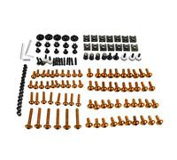 Moto Boulon Ecrou pour R1200gs pour Adventure pour R1200gs pour Rallye M6 M5 Kit De Boulons Carénage Attaches Carrosserie Vis Écrou Boulons Borne De Batterie Moto(Orange)