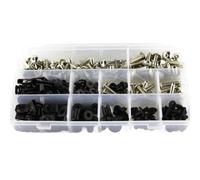 Moto Boulon Ecrou pour S1000RR 2009-2014 Kit Complet Boulons Carénage Capot Moto Clips Carénage en Acier pour Écrous Vitesse Boulons Moto Vis Écrous Pièces Automobiles(Silver)