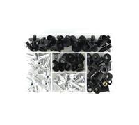 Moto Boulon Ecrou pour VFR800 2002-2013 Kit Complet Boulons Carénage De Moto Kits Pare-Brise Capot pour Vis Boulon Clips De Carénage Carénage Moto pour Kit Boulons(Silver)