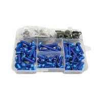 Moto Boulons Et Écrous Kit Boulons De Carénage Moto Jeu Vis À Clip Fixation Compatible Avec Suzuki Pour GS500E Pour GSX 250 550 R 1000 1100 400 Pour GT(Blue)