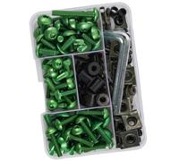 Moto boulons vis Compatible Avec Ducati Pour 1199 Pour Panigale ABS Pour Panigale S ABS Pour Panigale S Tricolore 2012 2013 Ensemble Boulons Et Écrous Moto Kit Boulons Carénage Carrosserie(Green)