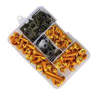 Moto boulons vis Compatible Avec Suzuki Pour RM65 RM80 RM85 RM100 RM125 RM250 Kit De Boulons De Carénage De Moto Vis De Corps Kits D'écrou De Vis De Moto(Yellow)