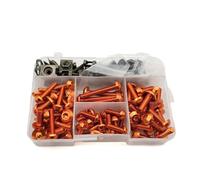 Moto boulons vis Pour CRF150R CR125R CR250R CRF250R SL230 Motos Carénage Pour Custom Boulons Fixations Moto Vis(Orange)