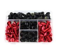 Moto boulons vis Pour VTR1000 VTR1000F VFR750 VFR800 VFR1200F CBF1000 ST1100 ST1300 GL1800 Moto Rondelles Ecrous Vis Assortiment(Red)