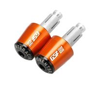 moto Capuchon De Poignées De Guidon De Moto, Pièces De Poids Anti-Vibration, Extrémités De Bouchon Silder Pour SUZUKI GSF 1200 GSF 1200S BANDIT 1997 - 2000 2001 extrémité du manche(Orange-Black)