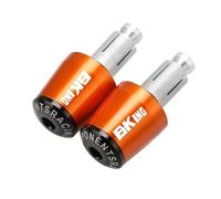 moto Capuchon De Poignées De Guidon De Moto, Pièces De Poids Anti-Vibration, Extrémités De Bouchon Silder Pour SUZUKI BKING B-king 2012 2013 2014 2015 2016 extrémité du manche(Orange)