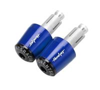 moto Capuchon De Poignées De Guidon De Moto, Pièces De Poids Anti-Vibration, Extrémités De Bouchon Silder Pour Pour HORNET CB599/CB600F HORNET HoRnet250 CB599 extrémité du manche(Blue-Black)