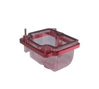 Moto Carb Carburateur Moto Universel Cuvette Flotteur Transparente Cuvette Flotteur Inférieure Cuvette D'huile Couvercle Inférieur Cuvette Pour PWK Pour KSR Carburateur(Rouge)