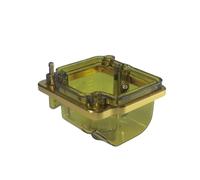 Moto Carb Carburateur Moto Universel Cuvette Flotteur Transparente Cuvette Flotteur Inférieure Cuvette D'huile Couvercle Inférieur Cuvette Pour PWK Pour KSR Carburateur(Or)