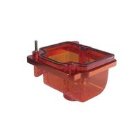 Moto Carb Carburateur Moto Universel Cuvette Flotteur Transparente Cuvette Flotteur Inférieure Cuvette D'huile Couvercle Inférieur Cuvette Pour PWK Pour KSR Carburateur(Orange)