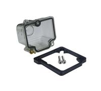 Moto Carb Carburateur Moto Universel Cuvette Flotteur Transparente Cuvette Flotteur Inférieure Cuvette D'huile Couvercle Inférieur Cuvette Pour PWK Pour KSR Carburateur(Le noir)