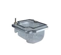 Moto Carb Carburateur Moto Universel Cuvette Flotteur Transparente Cuvette Flotteur Inférieure Cuvette D'huile Couvercle Inférieur Cuvette Pour PWK Pour KSR Carburateur(Argent)