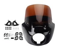 Moto Carénage Carénage de Pare-Brise 5,75 Pouces pour Harley Softail M8 Low Rider S 114 117 2020-2022 2023 Déflecteur(11 inch Smoke)