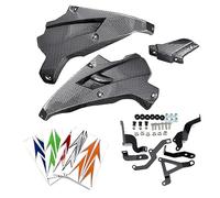 Moto Carénage pour Kawasaki Z900 2020 2021 2022 Z 900 Moto Ventre Pan Moteur Spoiler Carénage Inférieur Corps Cadre Panneau Accessoires(Carbon Fiber Look)
