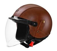 Moto Casque Bol Classic Casques Moto Jet Vintage avec Visière 3/4 Casques Vintage À Face Ouverte ECEDOT Homologué Demi Casque Moto Vélo Scooter pour Homme Et Femme 8,XL:61-62CM