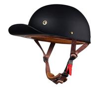 Moto Casquette De Baseball Demi-Casques De Moto Scooter Cyclomoteur Casques À Face Ouverte Hommes Et Femmes Casque Mobylette Moto Bols ECE Homologué Vintage Casque Jet 13,XL:61-62CM