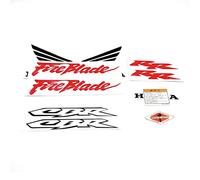 Moto CBR Fireblade Autocollants décalcomanies feu Lame réservoir Roue Badge emblème for CBR 250RR 600RR 1000RR CBR600RR CBR1000RR (Color : Decals)