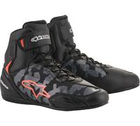 Moto Chaussures Alpinestars Plus Vite 3 Couleur : Noir / Camo / Gris/Rouge T:12