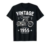 Moto Chopper vintage 1955 70e anniversaire classique rétro T-Shirt