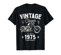 Moto Chopper vintage 1975 50e anniversaire classique rétro T-Shirt