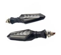 Moto Clignotant Clignotant LED Pour Motos Indicateur De Flash Coulant Feu Arrière Accessoires Moto(Blue Yellow D002)
