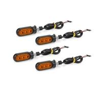 Moto Clignotant Indicateur Clignotant LED pour Moto, 3 LED, Lumières Fluides Dynamiques, Lampe De Pause, Indicateur Lumineux pour Moto, 12V