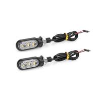 Moto Clignotant Indicateur Clignotant LED pour Moto, 3 LED, Lumières Fluides Dynamiques, Lampe De Pause, Indicateur Lumineux pour Moto, 12V