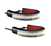Moto Clignotant latéraux 1Pc Universel LED Anneau Bande Lampe Clignotant Clignotant Moto Clignotant Lumière Moto Accessoires 12V Moto Clignotant
