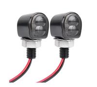 Moto Clignotant latéraux Clignotant De Moto, Lentille Fumée, Lampe Témoin LED 12 V, Feux Clignotants M8 Adaptés pour Bobber