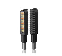 Moto Clignotant latéraux Clignotant Dynamique À LED Universel pour Moto, Feu De Circulation Diurne, Luminosité Rouge Clignotant, Indicateur De Freinage D'arrêt