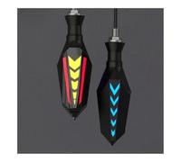 Moto Clignotant latéraux Clignotant Latéral À LED pour Moto, Clignotant Intégré, Clignotant Universel pour Boulon M10