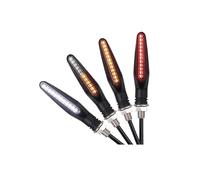 Moto Clignotant latéraux Feux Clignotants De Moto 24 LED Clignotants Lumière De Jour Clignotant Arrière Clignotant Fluide Moteur Indicateur Lumineux