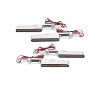 Moto Clignotant latéraux Lot De 4 Clignotants Latéraux pour Moto 12 V, Signal De Direction D'écoulement Gauche/Droite, Lampe De Conduite Dynamique