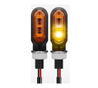 Moto Clignotant Moto 12V 10mm 3LED Lumière Fluide Dynamique Tourner Lampe À LED De Frein La(Color9)