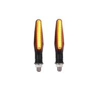 Moto Clignotants Gauche Droit Clignotants avant et arrière pour moto tout-terrain, 12 V, blanc, rouge, ambre(2Pcs Yellow)