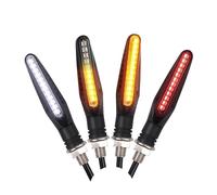 Moto Clignotants Gauche Droit For Honda Motorcycle Turn Signal Lights White Red Amber Flowing Indicators Front Rear Light Flasher Blinker(4 Pcs)