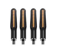 Moto Clignotants Gauche Droit Pour Mini 12 V Universel Moto Avant Arrière Ambre Clignotants Blanc DRL Rouge Feux de Frein(4pcs front and rear)